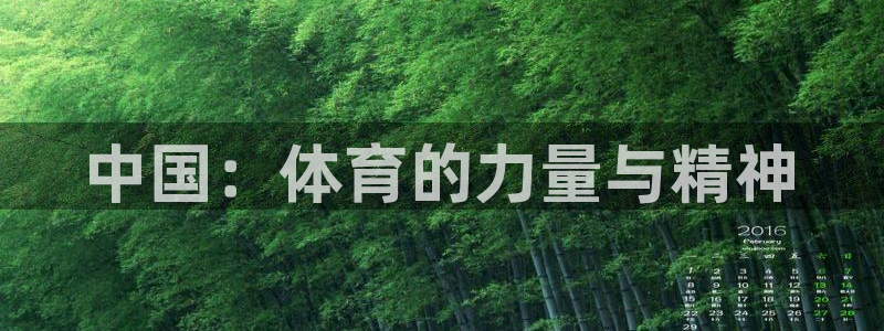 米兰体育官方正版app娱乐是那个系列的台子：中国：体育的力量