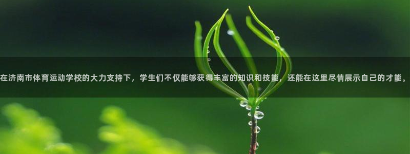 德国米兰体育官方正版app集团：在济南市体育运动学校的大力支